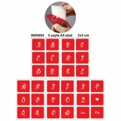 Taçlı Harf Şablon Set Dövme Deseni thumbnail 1