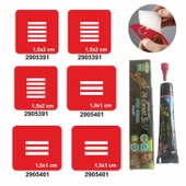 Parmak Çizgi Desenleri Hint Kınası ile Geçici Dövme Yapma Seti thumbnail 1