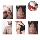 Felsefik Düşünce Desenleri Hint Kınası ile Geçici Dövme Yapma Seti thumbnail 2