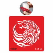 Aileye Bağlı Kurt  Tattoo Geçici Dövme Şablonları Kına Kalıpları thumbnail 1