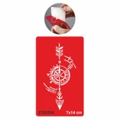 Şans Getiren Pusula Tattoo Geçici Dövme Şablonları Kına Kalıpları - 1