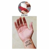 Haydi Partiye!  Tattoo Geçici Dövme Şablonları Kına Kalıpları thumbnail 2