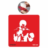 Boksör Tattoo Geçici Dövme Şablonları Kına Kalıpları thumbnail 1