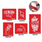 Hayatın İçinden Modeller Set Geçici Dövme Kına Şablonu thumbnail 1