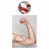 Deniz Aşkı Çapa  Tattoo Geçici Dövme Şablonları Kına Kalıpları thumbnail 2