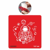 Astronot ve Gezegenler Geçici  Tattoo Geçici Dövme Şablonları Kına Kalıpları thumbnail 1