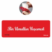 Bir Umuttur Yaşamak El Yazısı  Tattoo Geçici Dövme Şablonları Kına Kalıpları thumbnail 1