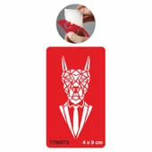 Güçlü Karakter Kurt  Kına Kalıpları Tattoo Geçici Dövme Şablonları Kına Kalıpları thumbnail 1