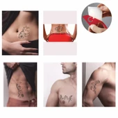 Hayat bir Savaş Desenleri Hint Kınası ile Geçici Dövme Yapma Seti thumbnail 2