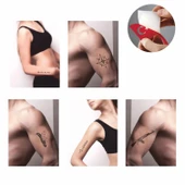 Şanslı Dövmeler 5'li Set Geçici Dövme Kına Şablonu thumbnail 2