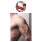 Güçlü Karakter Kurt  Kına Kalıpları Tattoo Geçici Dövme Şablonları Kına Kalıpları thumbnail 2