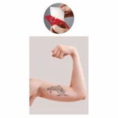 Deniz Tutkusu Çapa  Tattoo Geçici Dövme Şablonları Kına Kalıpları - 2