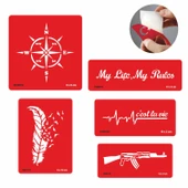 Şanslı Dövmeler 5'li Set Geçici Dövme Kına Şablonu thumbnail 1