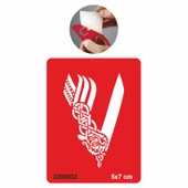 Yeni Zelanda Savaşçı Tattoo Geçici Dövme Şablonları Kına Kalıpları thumbnail 1