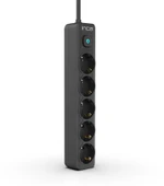 INCA IPW-44SY 5li Akım Korumalı Led Tuşlu Priz 1,5Mt Siyah - 1