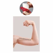 Göktürkçe Ne Mutlu Türküm Diyene  Tattoo Geçici Dövme Şablonları Kına Kalıpları thumbnail 2