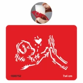 Köpek Sevgisi Tattoo Geçici Dövme Şablonları Kına Kalıpları thumbnail 1