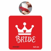 Gelin Tacı  Tattoo Geçici Dövme Şablonları Kına Kalıpları thumbnail 1