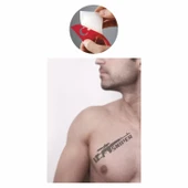 Sniper Silah  Tattoo Geçici Dövme Şablonları Kına Kalıpları thumbnail 2