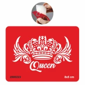 Kraliçe tacı Tattoo Geçici Dövme Şablonları Kına Kalıpları thumbnail 1