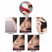 Müzikseverler 5 li Set Geçici Dövme Kına Şablonu thumbnail 2