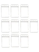 Pvc Yaka Kartlığı Yaka Kartı Kılıfı Kart Koruyucu 7x11 cm - 10 Adet thumbnail 1