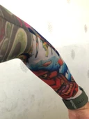 Giyilebilir Çorap Dövme Joker Dövmesi Çift Kol thumbnail 1