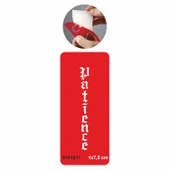 Patience Sabır Yazısı Gotik Tattoo Geçici Dövme Şablonları Kına Kalıpları thumbnail 1