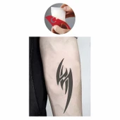 Tribal  Büyük Şimşek Tattoo Geçici Dövme Şablonları Kına Kalıpları thumbnail 2