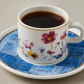 Güral Porselen Mental 4 Parça Çay Fincan Takımı 6709 Mavi - 4