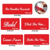 Umudumuz Yaşamak 5 li Set Geçici Dövme Kına Şablonu thumbnail 1