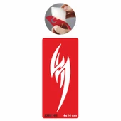 Tribal  Büyük Şimşek Tattoo Geçici Dövme Şablonları Kına Kalıpları thumbnail 1