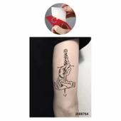 Elimde Hançer Bıçak Dövme Geçici Şablonu Kına Deseni Tattoo Geçici Dövme Şablonları Kına Kalıpları - 2