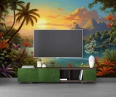 Göl ve Tropikal Manzaralı Duvar Kağıdı thumbnail 3
