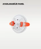 9W Sıva Altı Ayarlanabilir Led Panel Armatür Beyaz Işık - 2 Adet - 3