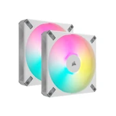 CORSAIR iCUE AF140 RGB ELITE 140mm PWM Beyaz İkili Kasa Fanı - 1
