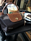 Mini Kahverengi Longchamp Çanta - 2