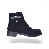 Alens A4 Siyah Nubuk Kadın Düz Bot thumbnail 2