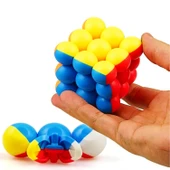 Kızılkaya Yuvarlak Sabır Küpü Rubik Küp Zeka Küpü (218-H22) thumbnail 2