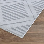 Elements Yumuşak Dokulu İskandinav Dokuma Gri Salon Halısı Mutfak Halısı Koridor Halısı Yolluk 06A_PA48 - 6