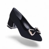 Scarletta S17 Siyah 7Cm Kadın Topuklu Ayakkabı thumbnail 1