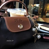 Mini Kahverengi Longchamp Çanta - 1