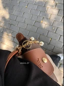 Mini Kahverengi Longchamp Çanta - 4