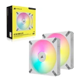 CORSAIR iCUE AF140 RGB ELITE 140mm PWM Beyaz İkili Kasa Fanı - 2