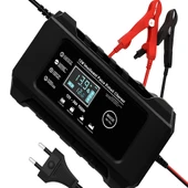 RJ-C1 12V 6a Araba Motosiklet Kurşun Asit Akü Şarj Cihazı Auto Islak Kuru Jel Onarım Led Ekran - 1