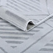 Elements Yumuşak Dokulu İskandinav Dokuma Gri Salon Halısı Mutfak Halısı Koridor Halısı Yolluk 06A_PA48 - 5