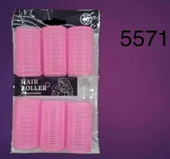 DVL 5571 - Cırtlı Bigudi 6 lı 2,5 cm Çap x 5 cm Uzunluk - 1