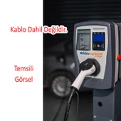 Elektrikli Wallbox Araç Şarj İstasyonu EMEV 22 kW 3 Faz Type-2 Soket Duvar Tip Mobil Uygulama RFID thumbnail 7