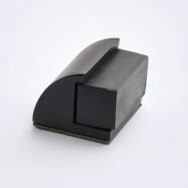 Metal Kapı Stoperi Siyah Oval Model Güçlü Yapışkanlı Kauçuk Başlıklı Kapı Tamponu Durdurucu Koruyucu thumbnail 6