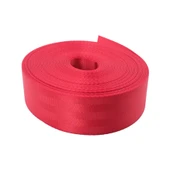 Kırmızı Renk Emniyet Kemeri 15mt. (Etiket Hediyeli) - 3